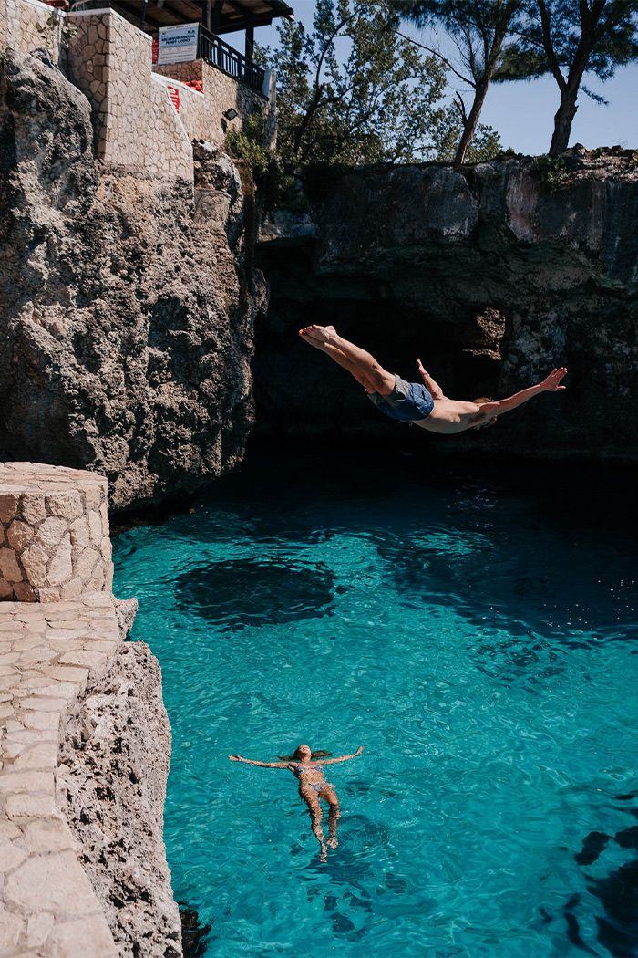 Leap from the cliffs