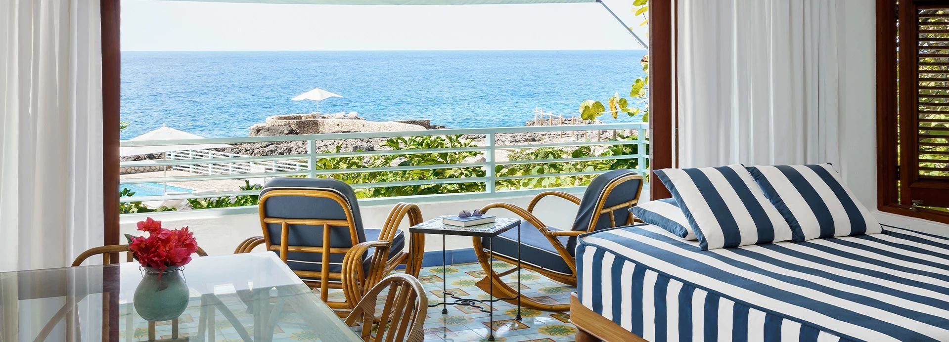A bungalow at Orchid Point open to the sea breeze